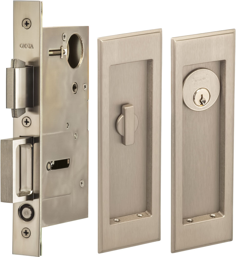 Omnia - 7037 Mortise Pocket Door Locks