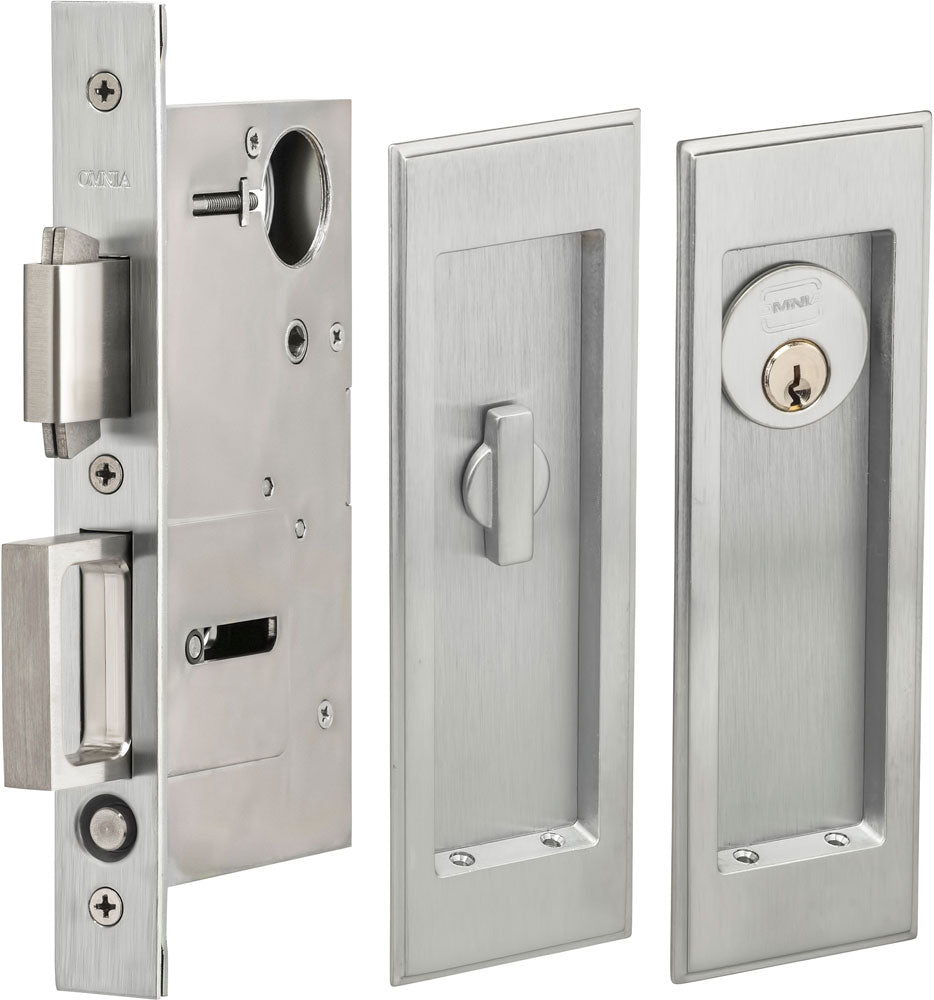 Omnia - 7037 Mortise Pocket Door Locks