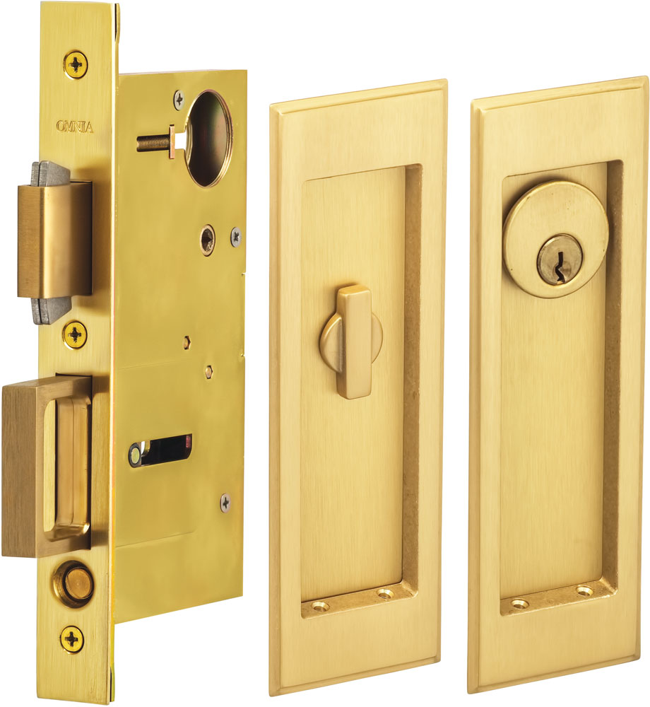 Omnia - 7037 Mortise Pocket Door Locks