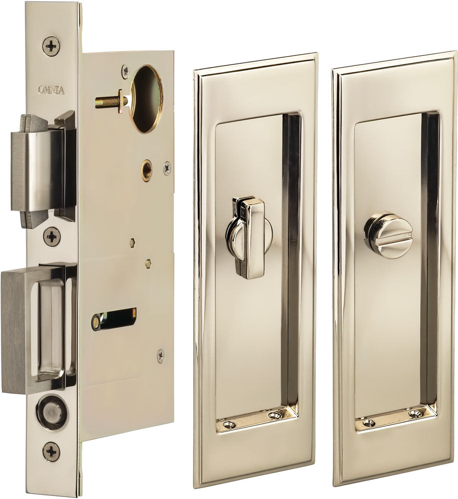 Omnia - 7037 Mortise Pocket Door Locks