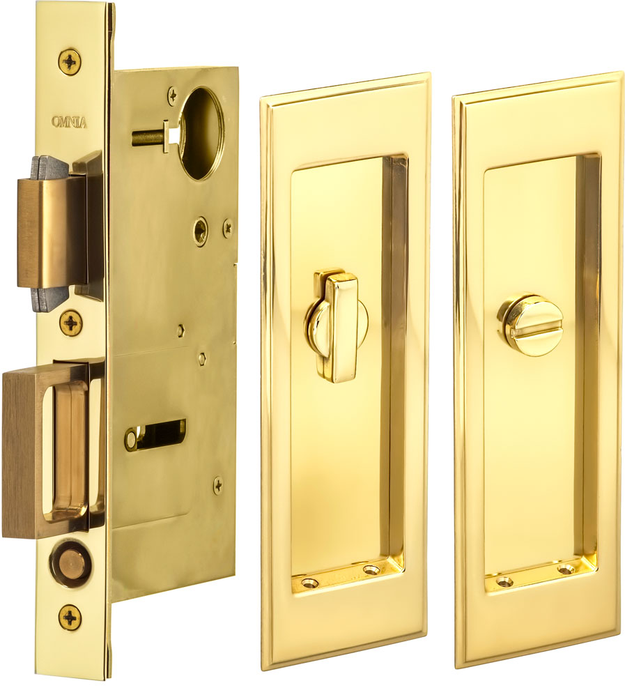 Omnia - 7037 Mortise Pocket Door Locks