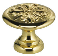 Omnia Ornate 7105 Solid Brass Cabinet Knobs & Pulls