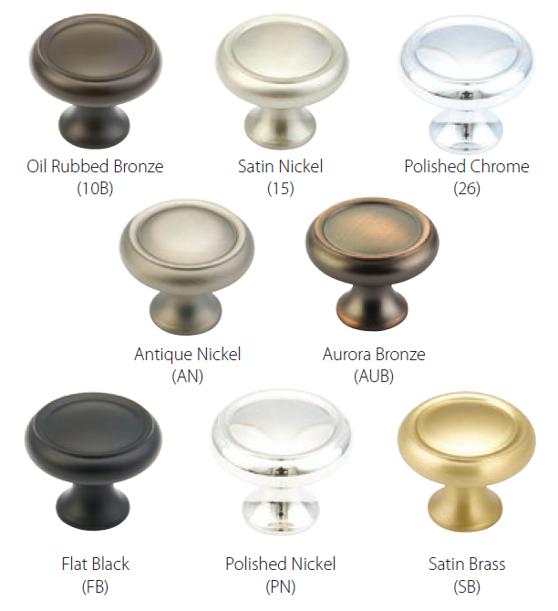 Schaub and Company - Country Collection - Rimmed Round Cabinet Knob