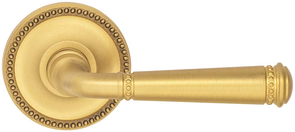 Omnia Style #748 ARC Solid Brass Door Lever (with 618 Rose)