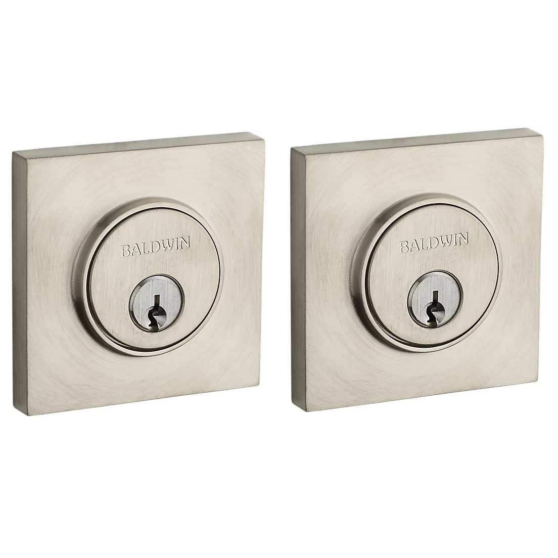 Defiant Contemporary Matte Black Square Double Cylinder Deadbolt