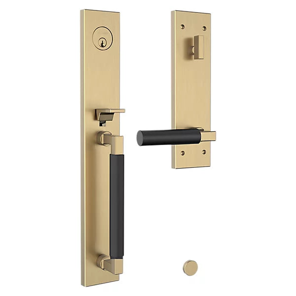 Baldwin - Estate Collection - Tubular Entry Handlesets - Gramercy Full Escutcheon Emergency Egress Handleset w/ L029 Gramercy Lever