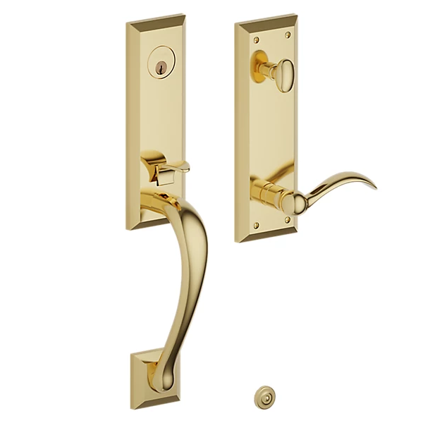 Baldwin - Estate Collection - Tubular Entry Handlesets - Cody 3/4 Escutcheon Emergency Egress Handleset w/ 5452V Beavertail Lever