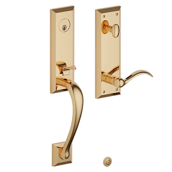 Baldwin - Estate Collection - Tubular Entry Handlesets - Cody 3/4 Escutcheon Emergency Egress Handleset w/ 5452V Beavertail Lever