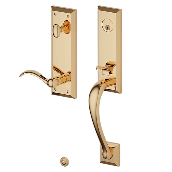 Baldwin - Estate Collection - Tubular Entry Handlesets - Cody 3/4 Escutcheon Emergency Egress Handleset w/ 5452V Beavertail Lever