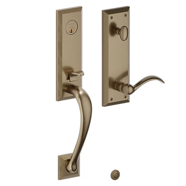 Baldwin - Estate Collection - Tubular Entry Handlesets - Cody 3/4 Escutcheon Emergency Egress Handleset w/ 5452V Beavertail Lever