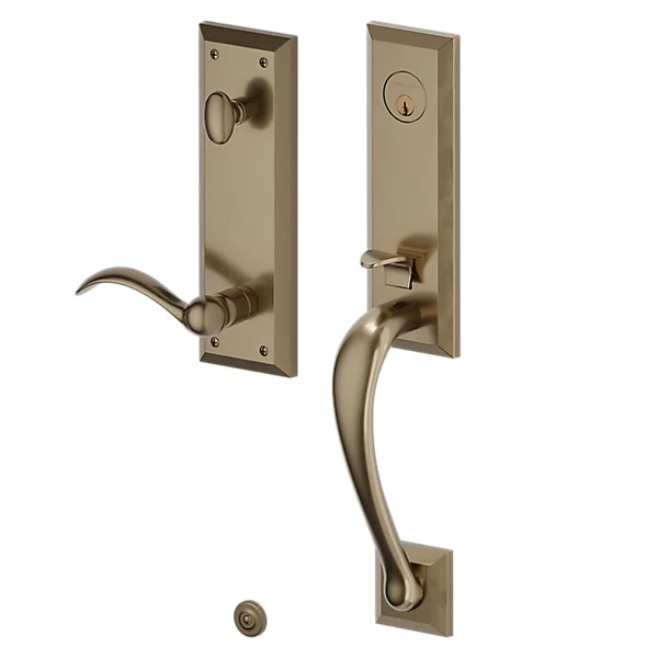 Baldwin - Estate Collection - Tubular Entry Handlesets - Cody 3/4 Escutcheon Emergency Egress Handleset w/ 5452V Beavertail Lever