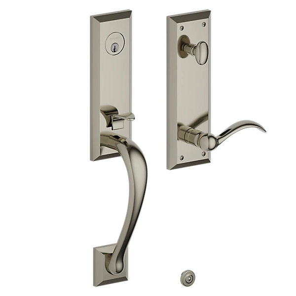 Baldwin - Estate Collection - Tubular Entry Handlesets - Cody 3/4 Escutcheon Emergency Egress Handleset w/ 5452V Beavertail Lever