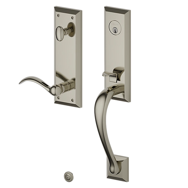 Baldwin - Estate Collection - Tubular Entry Handlesets - Cody 3/4 Escutcheon Emergency Egress Handleset w/ 5452V Beavertail Lever