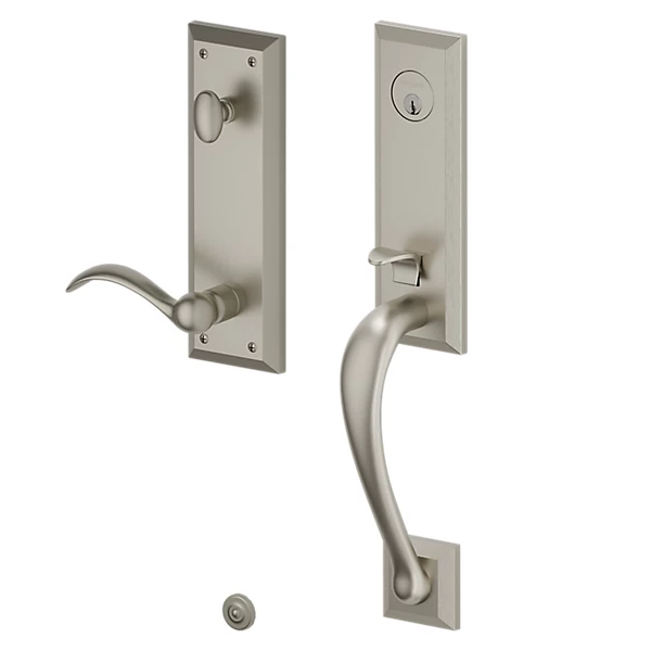 Baldwin - Estate Collection - Tubular Entry Handlesets - Cody 3/4 Escutcheon Emergency Egress Handleset w/ 5452V Beavertail Lever