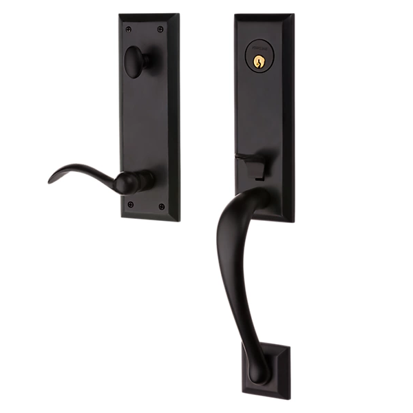 Baldwin - Estate Collection - Tubular Entry Handlesets - Cody 3/4 Escutcheon Emergency Egress Handleset w/ 5452V Beavertail Lever