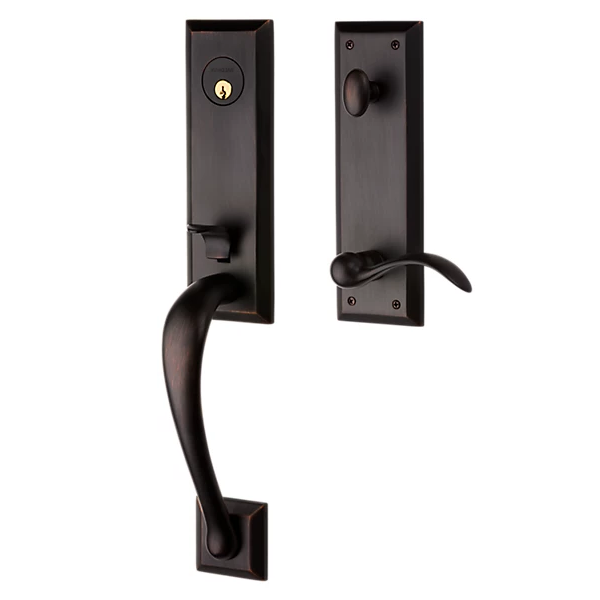 Baldwin - Estate Collection - Tubular Entry Handlesets - Cody 3/4 Escutcheon Emergency Egress Handleset w/ 5452V Beavertail Lever