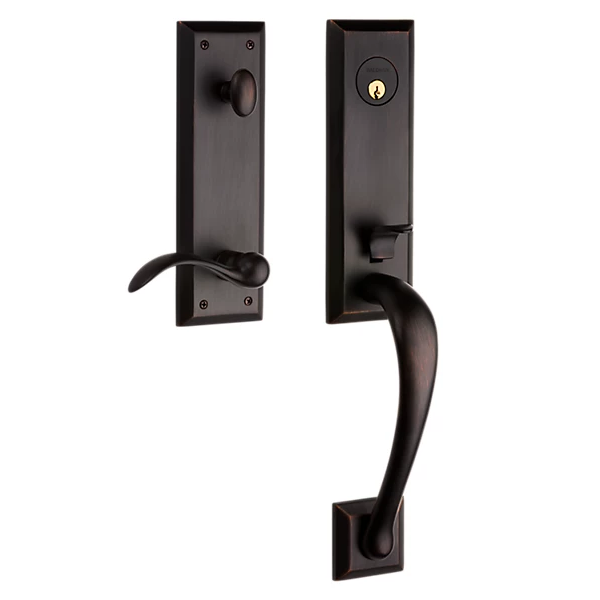 Baldwin - Estate Collection - Tubular Entry Handlesets - Cody 3/4 Escutcheon Emergency Egress Handleset w/ 5452V Beavertail Lever