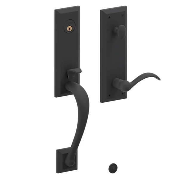 Baldwin - Estate Collection - Tubular Entry Handlesets - Cody 3/4 Escutcheon Emergency Egress Handleset w/ 5452V Beavertail Lever