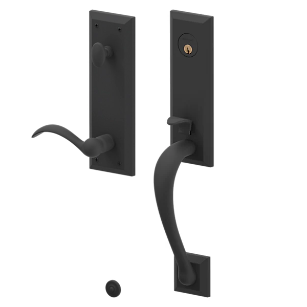 Baldwin - Estate Collection - Tubular Entry Handlesets - Cody 3/4 Escutcheon Emergency Egress Handleset w/ 5452V Beavertail Lever