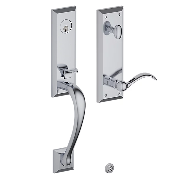 Baldwin - Estate Collection - Tubular Entry Handlesets - Cody 3/4 Escutcheon Emergency Egress Handleset w/ 5452V Beavertail Lever