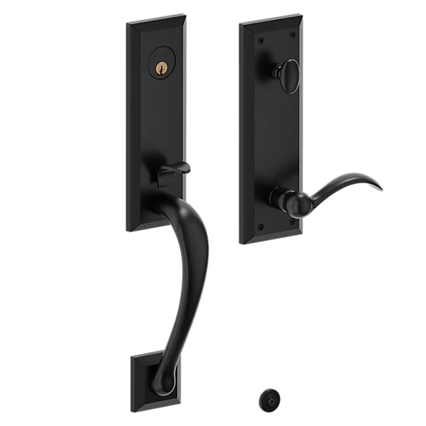 Baldwin - Estate Collection - Tubular Entry Handlesets - Cody 3/4 Escutcheon Emergency Egress Handleset w/ 5452V Beavertail Lever