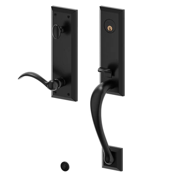 Baldwin - Estate Collection - Tubular Entry Handlesets - Cody 3/4 Escutcheon Emergency Egress Handleset w/ 5452V Beavertail Lever