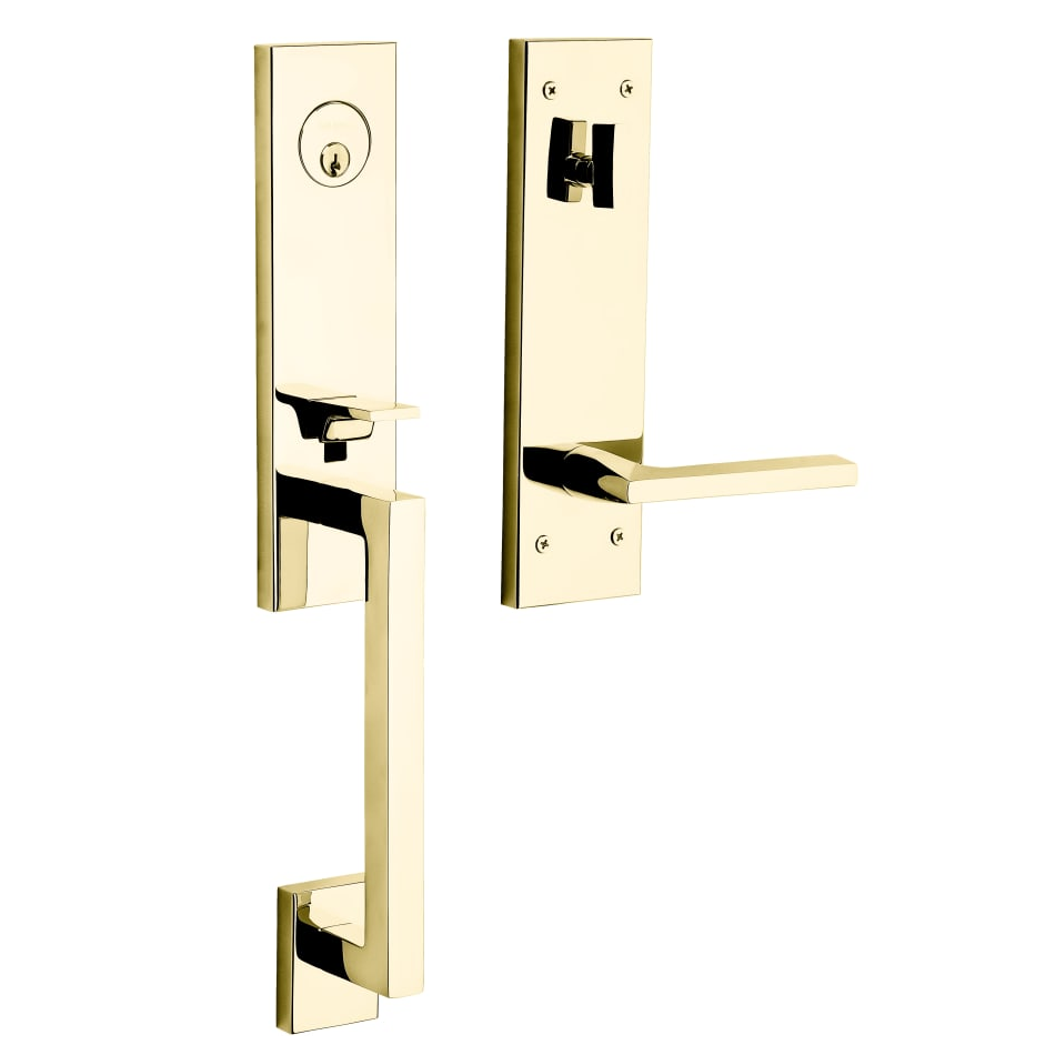 Baldwin - Estate Collection - Tubular Entry Handlesets - Minneapolis 3/4 Escutcheon Emergency Egress Handleset w/ 5162 Minneapolis Lever