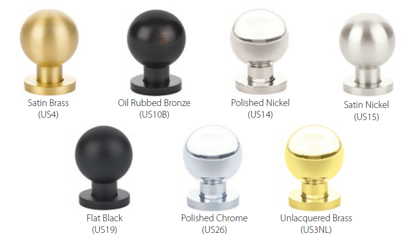 Emtek - Contemporary Collection - Globe Cabinet Knob