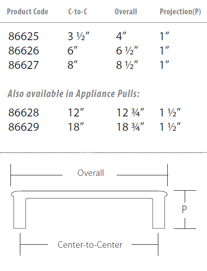 Emtek - Habitat Collection - Cabinet/Appliance Pulls