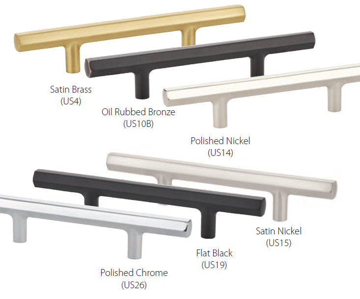 Emtek - Urban Modern Collection - Mod Hex Extended Cabinet Pull