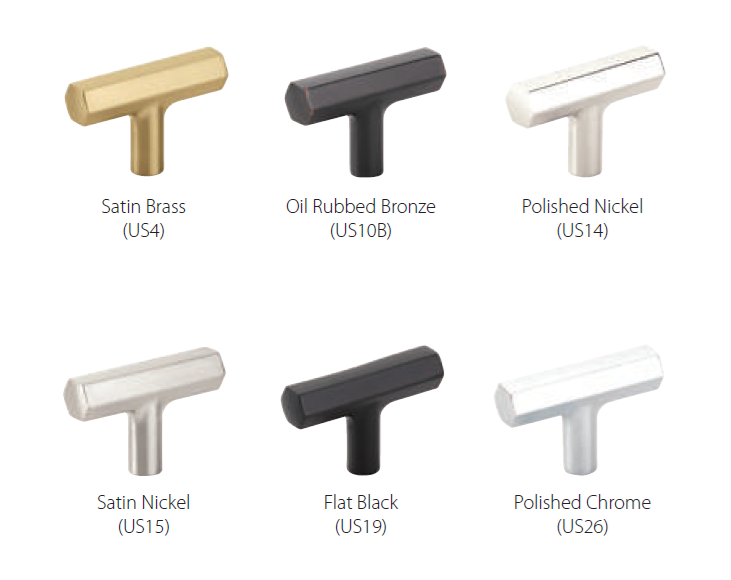 Emtek - Urban Modern Collection - Mod Hex Cabinet T-Knob