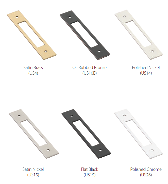 Emtek - Modern Backplate Collection - Backplate for Cabinet/Appliance Pulls