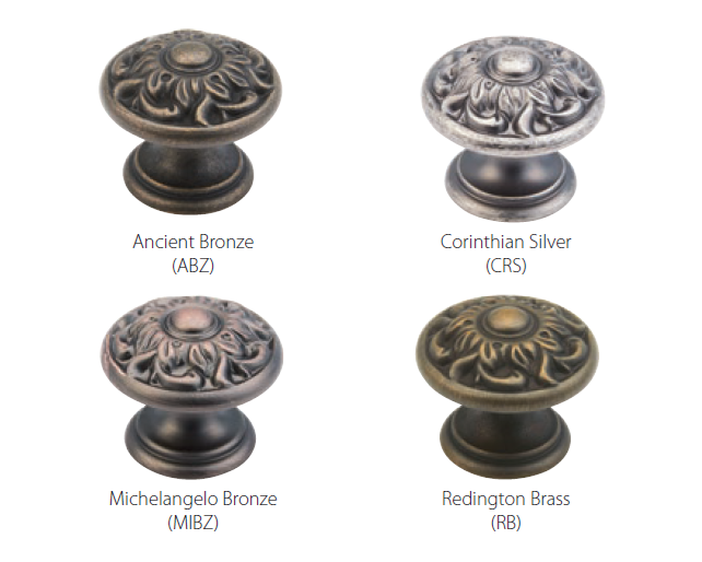 Schaub and Company - Corinthian Collection - Round Cabinet Knob