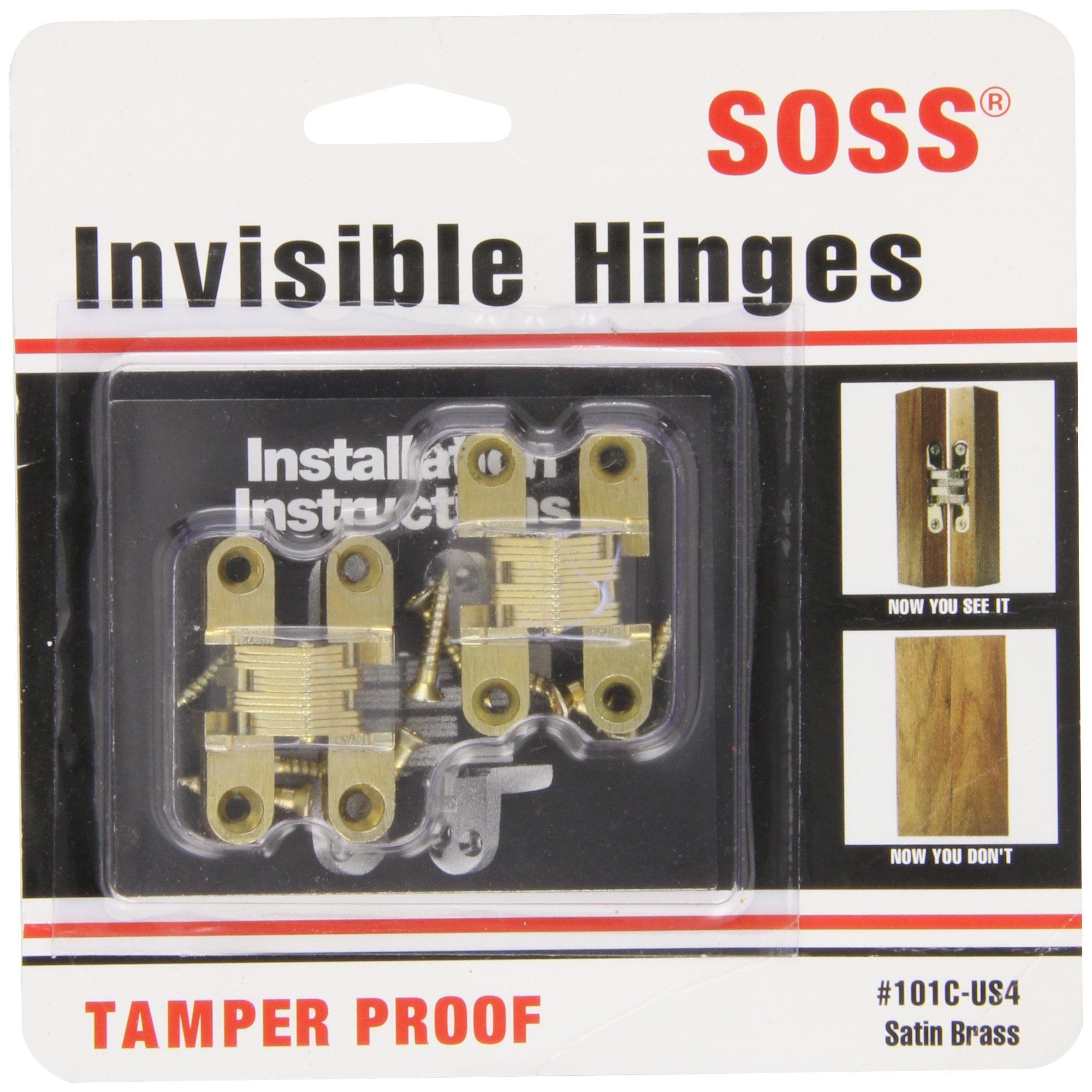 SOSS - Model #101 Invisible Hinge (Pairs)