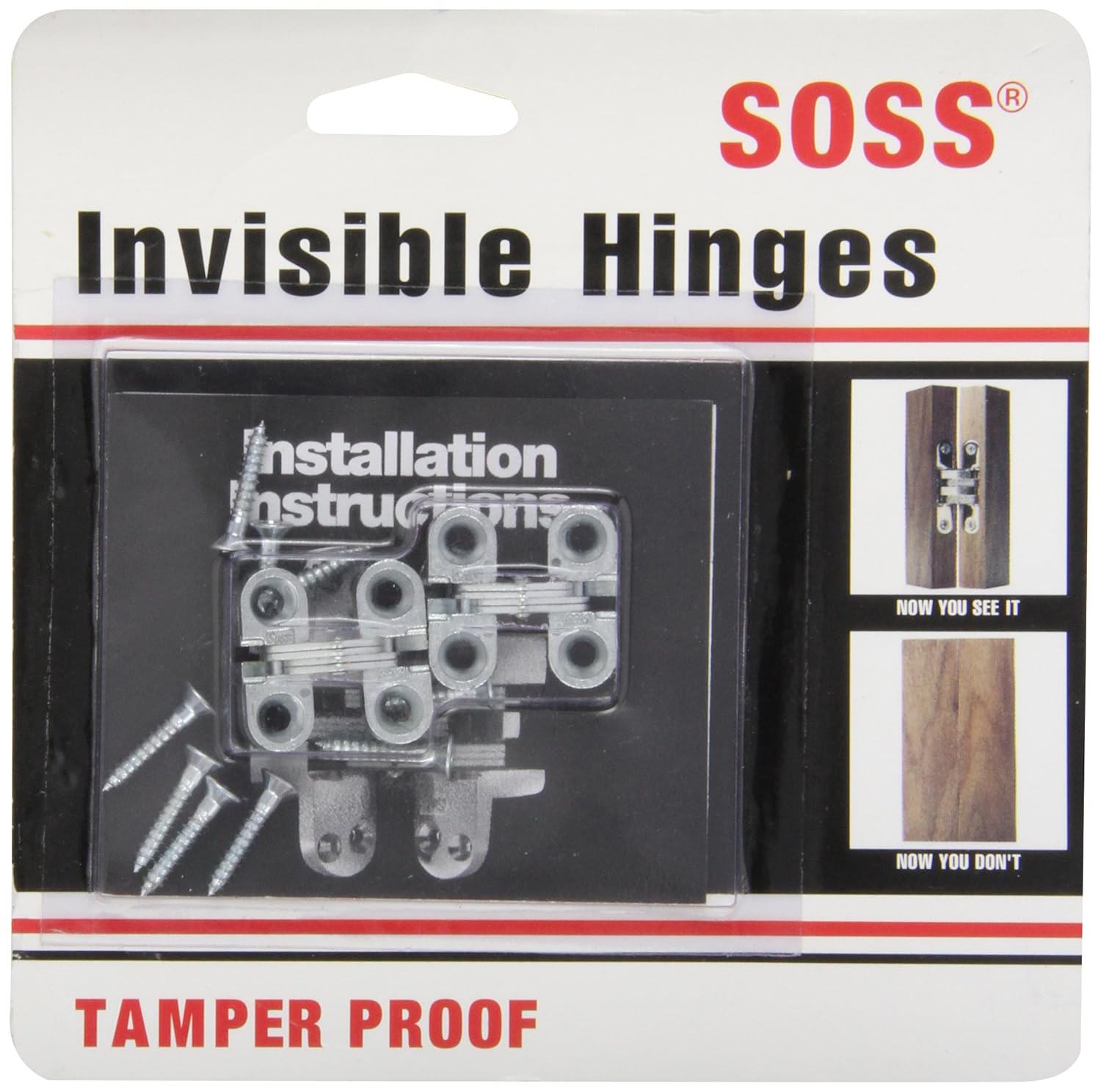 SOSS - Model #100 Invisible Hinge (Pairs)