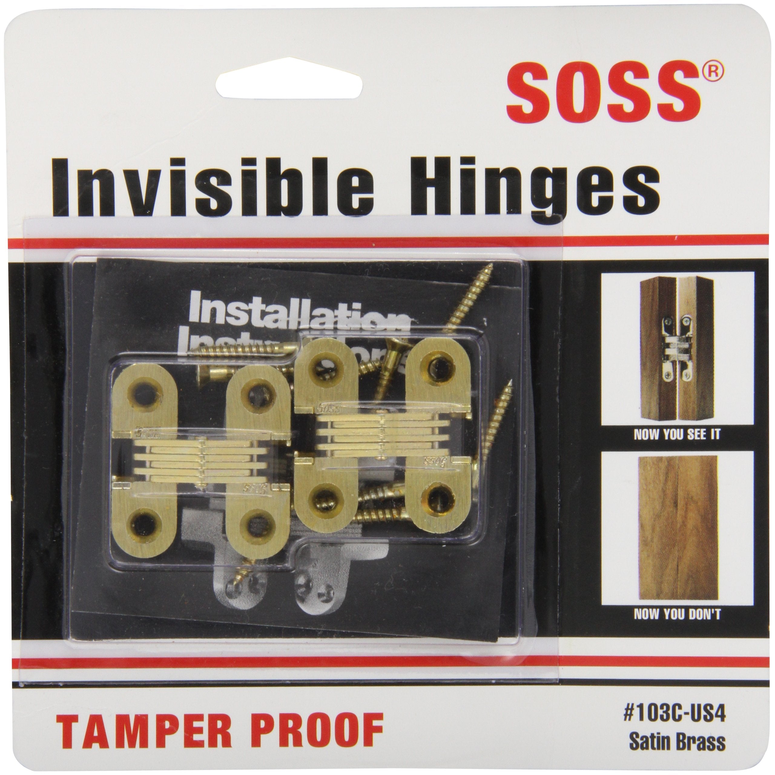 SOSS - Model #103 Invisible Hinge (Pairs)