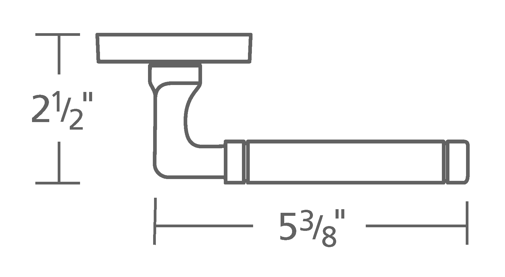 Omnia Style #923 Modern Solid Brass Door Lever