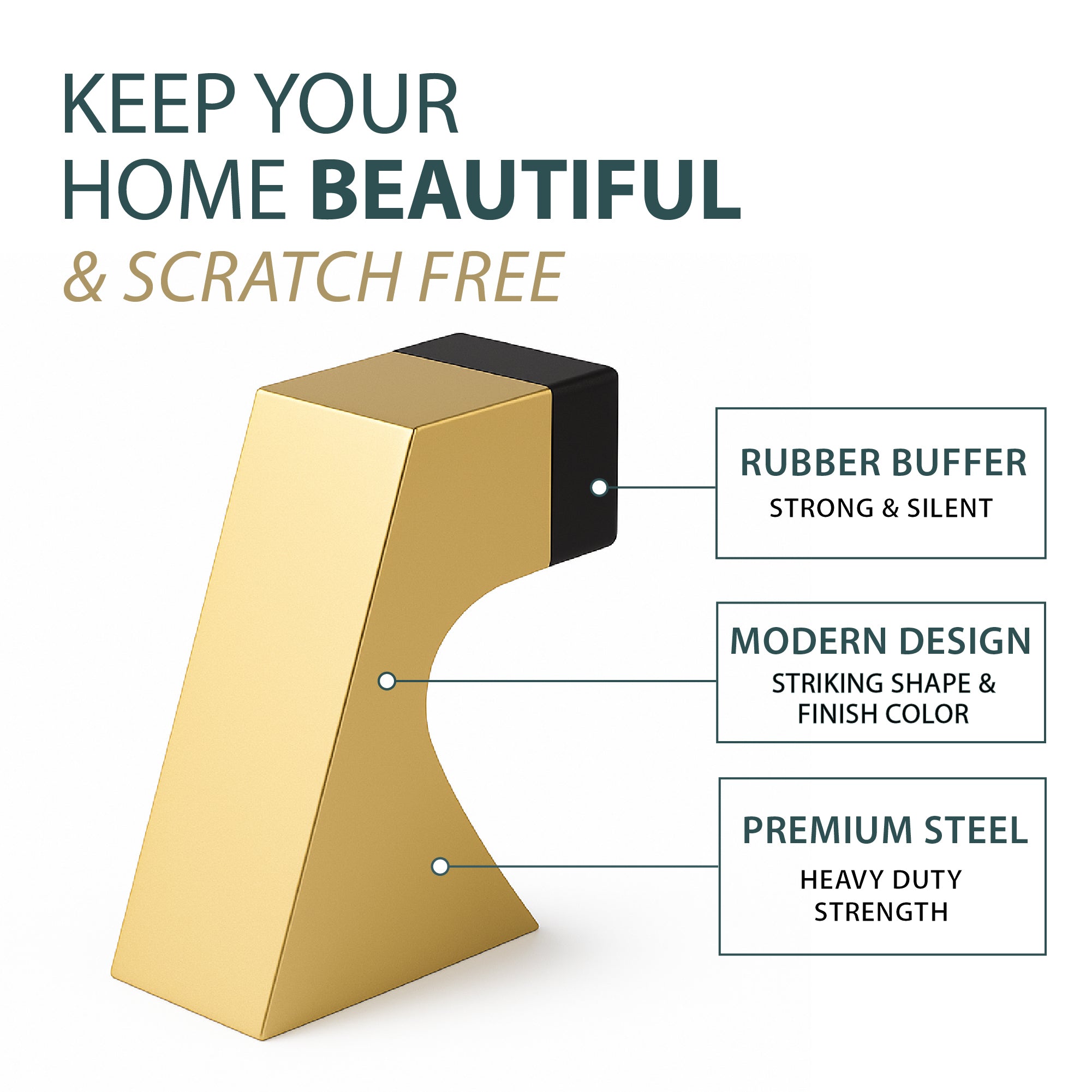 Mega Handles - Door Accessories - Curved Door Stopper