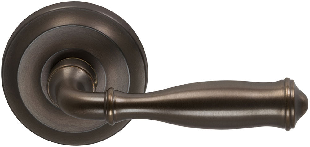 Omnia Style #944 Traditions Solid Brass Door Lever (with 671 Rose)