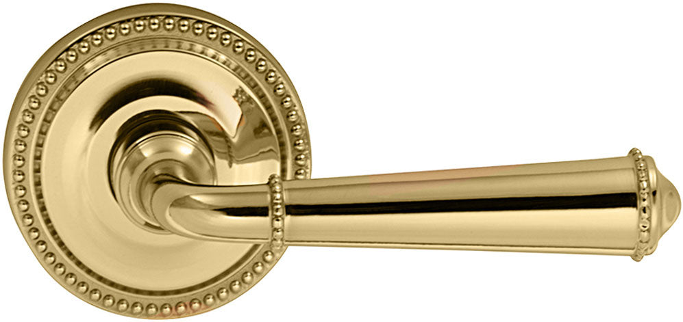 Omnia Style #946 Traditions Solid Brass Door Lever (with 577 Rose)