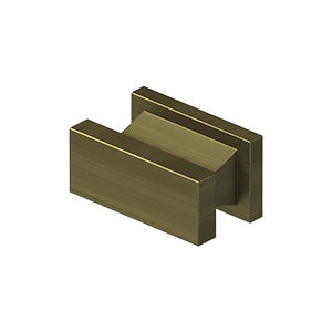 Deltana AN138, Contemporary Knob, Anvil, 3/4" x 1" - 1/2" x 7/8" Solid Brass