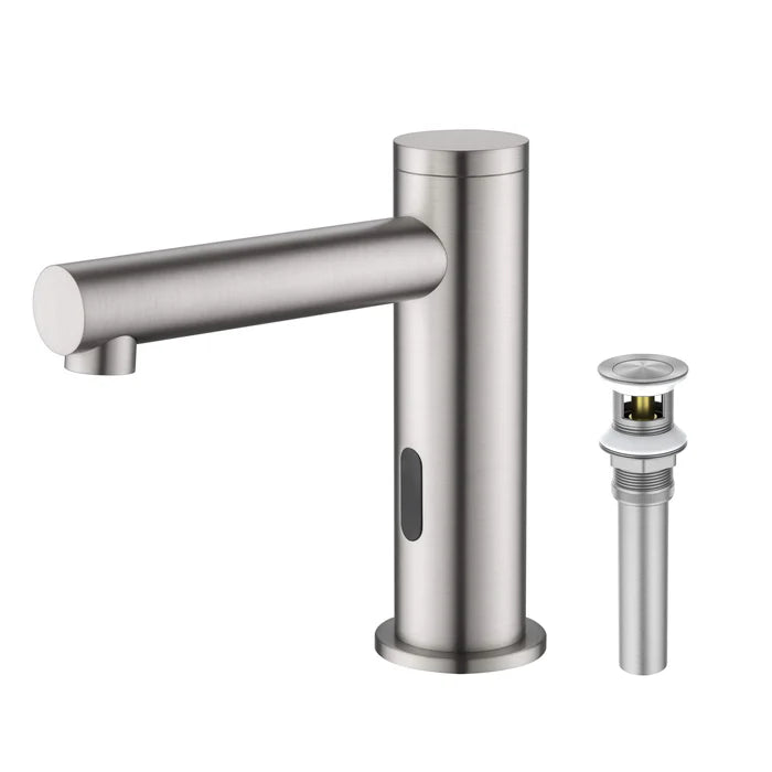 Casa Fixtures - Bathroom Faucet - Halo Touchless Bathroom Vanity Sink Faucet with Pop-Up Drain - Plug-In or Battery Powered (CBF-1029)
