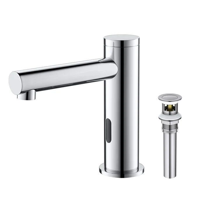 Casa Fixtures - Bathroom Faucet - Halo Touchless Bathroom Vanity Sink Faucet with Pop-Up Drain - Plug-In or Battery Powered (CBF-1029)