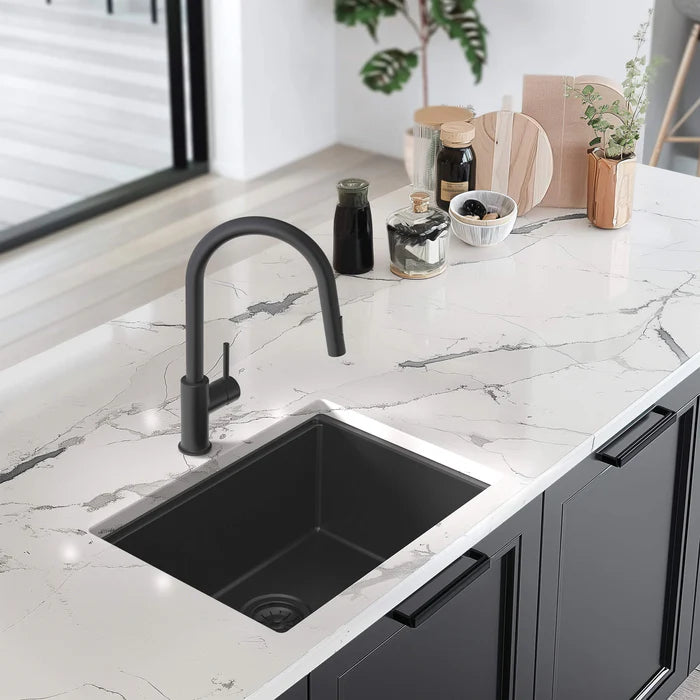 Casa Fixtures - Kitchen Sinks - 23" Undermount Workstation Single Bowl Quartz Kitchen Sink (C4-23ST)