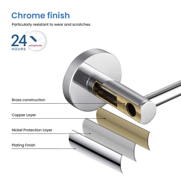 Casa Fixtures - Bathroom Accessories - Halo 24 inch Bathroom Towel Bar (CBA-1404)
