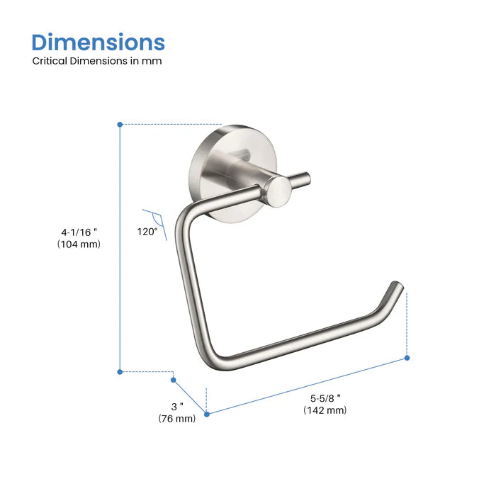 Casa Fixtures - Bathroom Accessories - Halo Toilet Paper Holder (CBA-1405)