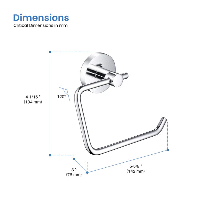 Casa Fixtures - Bathroom Accessories - Halo Toilet Paper Holder (CBA-1405)