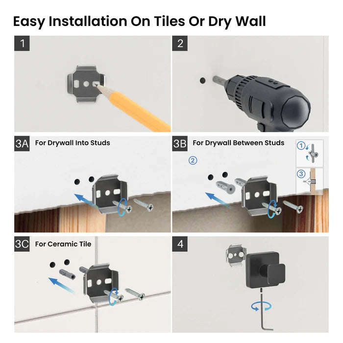 Casa Fixtures - Bathroom Accessories - Fusion Bathroom Towel & Robe Hook (CBA-1601)