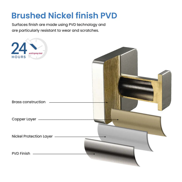 Casa Fixtures - Bathroom Accessories - Fusion Bathroom Towel & Robe Hook (CBA-1601)