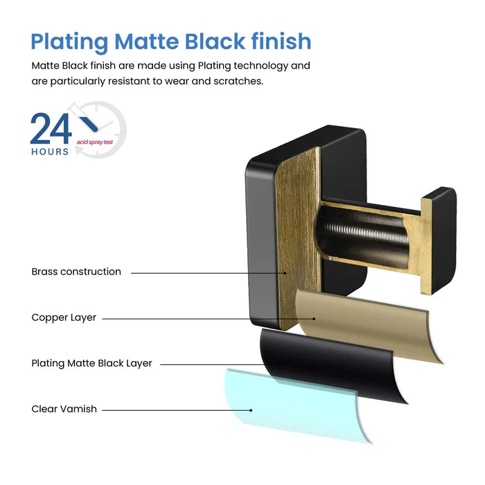 Casa Fixtures - Bathroom Accessories - Fusion Bathroom Towel & Robe Hook (CBA-1601)